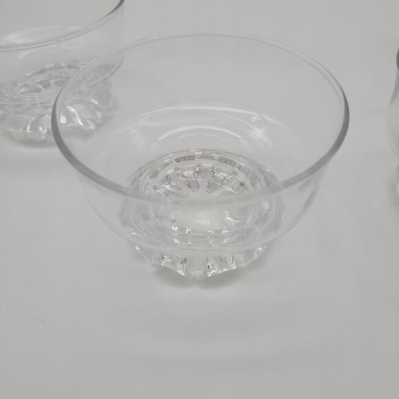 Set of 4 Studio Nova Traditional Footed 8oz Dessert Bowls‎ Clear Glass 4" - Picture 2 of 6